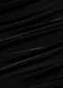 Goddiva Black Gathered One Shoulder Sheer Panel Maxi Dress - 6 Image 4