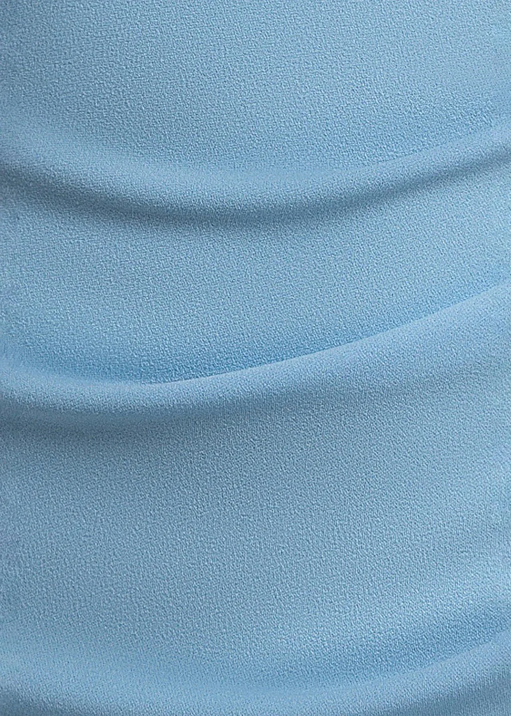 Goddiva Ice Blue Satin Bow Bardot Sheath Maxi Dress - 10 Image 4