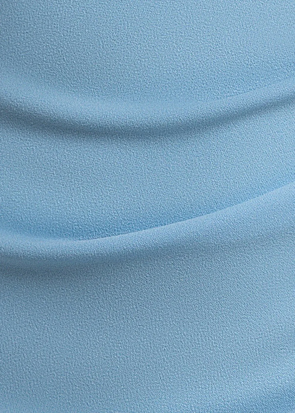 Goddiva Ice Blue Satin Bow Bardot Sheath Maxi Dress - 10 Image 5