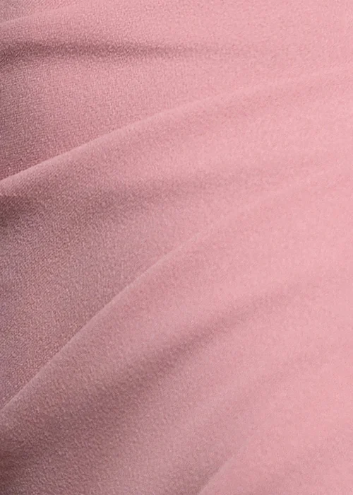 Goddiva Blush Satin Bow Bardot Sheath Maxi Dress - 10 Image 4