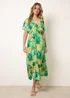 Blue Vanilla Green Pineapple Double V Midi Dress - M/L Image 2