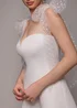 Goddiva White Scuba & Polka Mesh Bella Bow Multiway A Line Midi Dress - 14 Image 3
