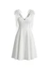 Goddiva White Scuba & Polka Mesh Bella Bow Multiway A Line Midi Dress - 14 Image 5