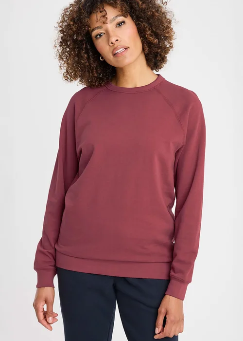 Cotton Traders Antique Pink Cotton Sweatshirt - L Image 1