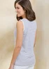 Cotton Traders Navy Wrinkle Free Scoop Neck Stripe Vest - 24 Image 4