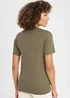 Cotton Traders Khaki Short Sleeve Crew Neck Base Layer Top - 3XL Image 3