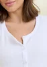 Cotton Traders White Wrinkle Free Short Sleeve Cardigan - 18 Image 2