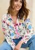Cotton Traders Ivory Longline Popover Blouse - 10 Image 2