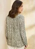 Cotton Traders Khaki Longline Popover Blouse - 18 Image 2