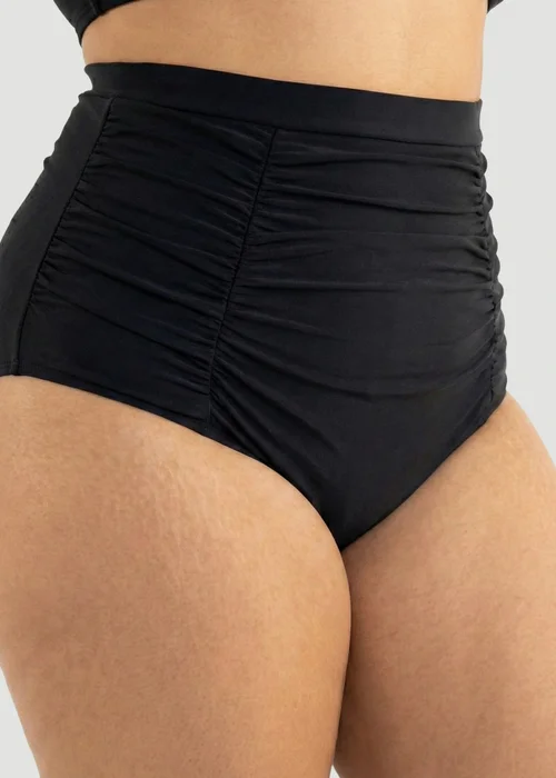 Conturve Black High Waisted Shaping Bikini Bottom - 3XL Image 3