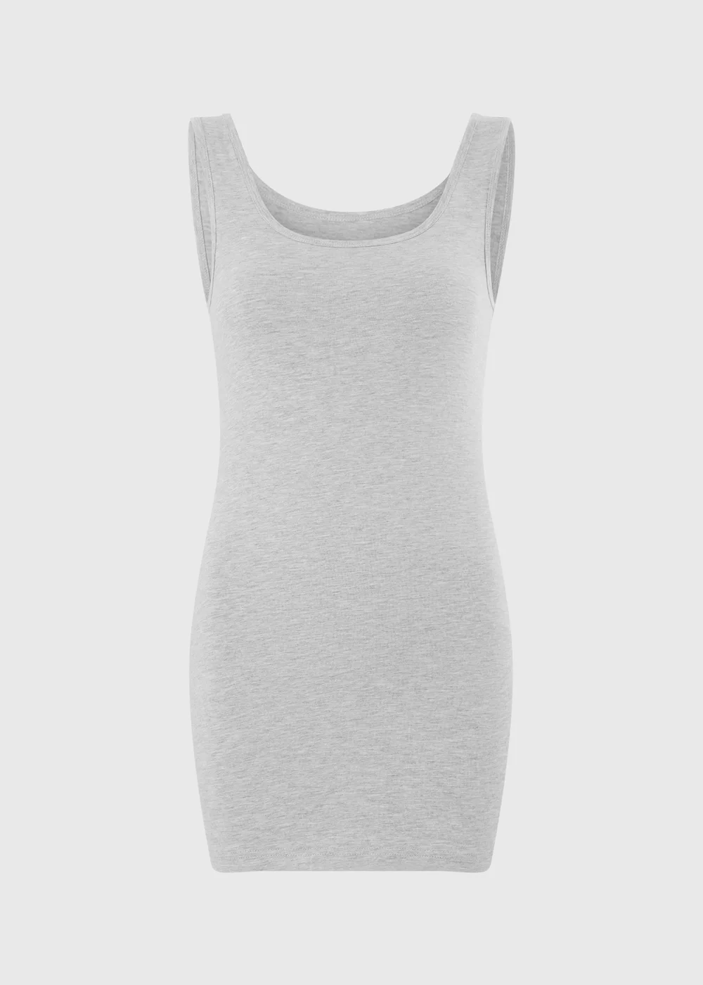 Grey Longline Vest Top - 8 Image 1