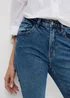 Mid Wash Straight Leg Jeans - Size 24 29 leg Image 3