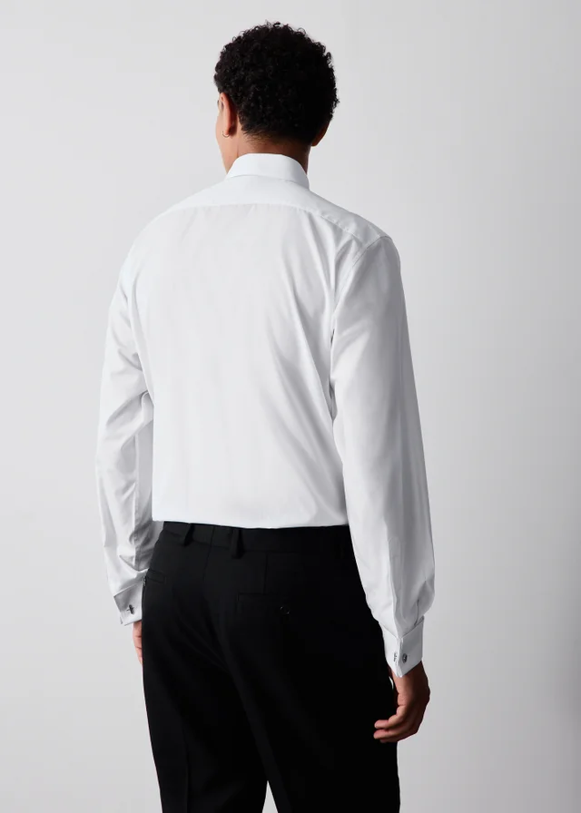 Taylor & Wright White Pleated Front Dinner Shirt & Bow Tie