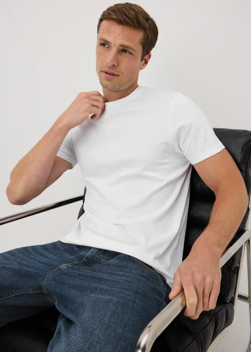 3 Pack White Short Sleeve Vests - S Image 2