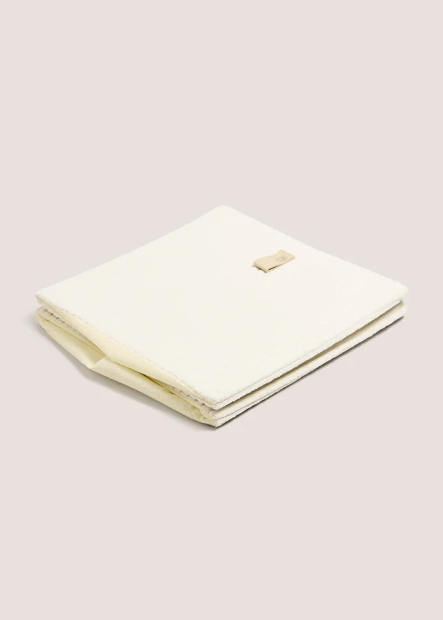Cream Cord Foldable Storage Box