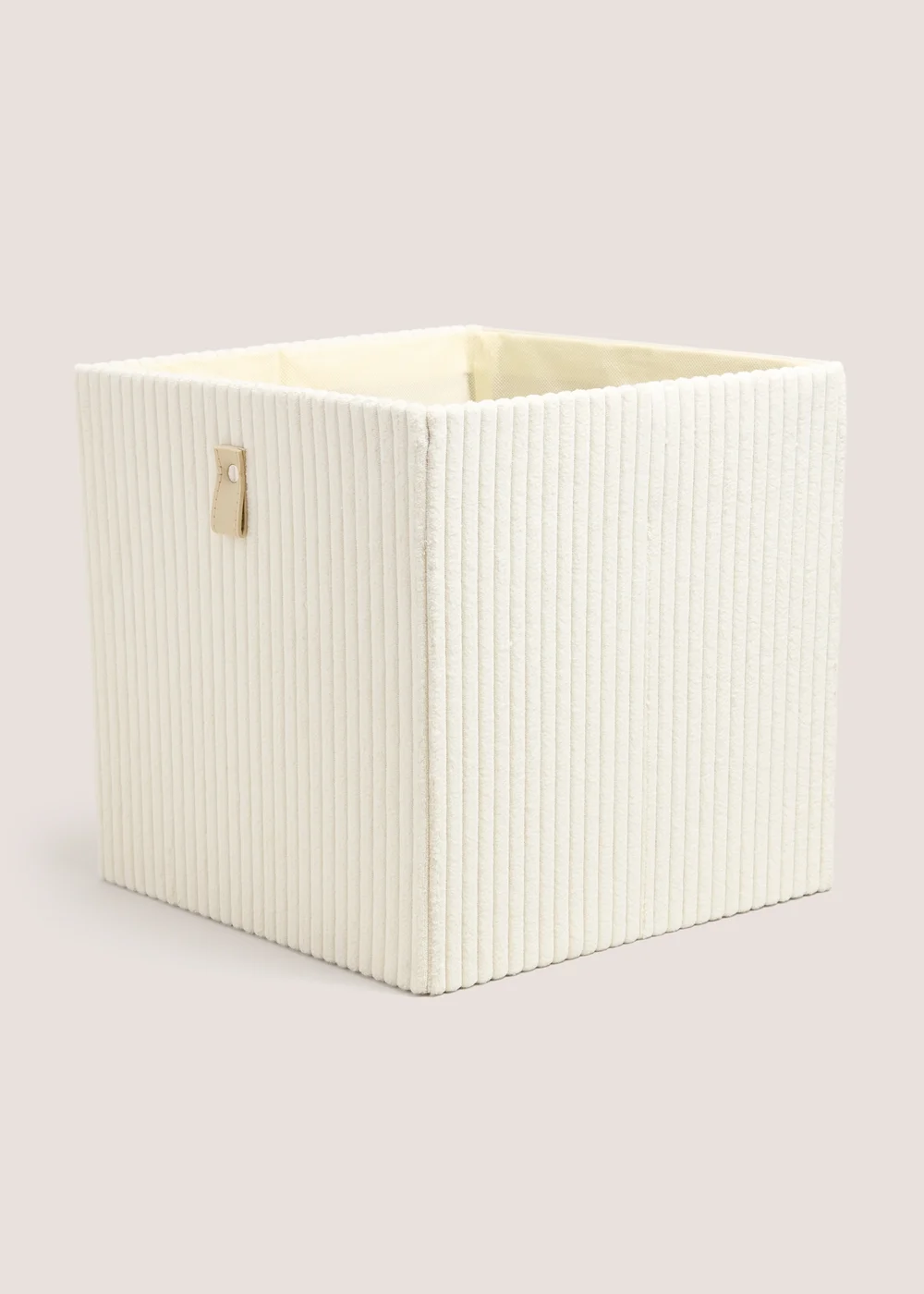 Cream Cord Foldable Storage Box Image 1