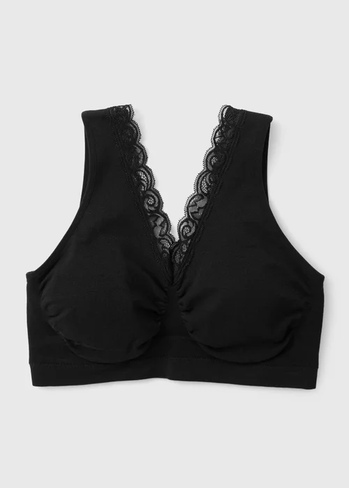 Black Seam Free Bralette - S Image 3