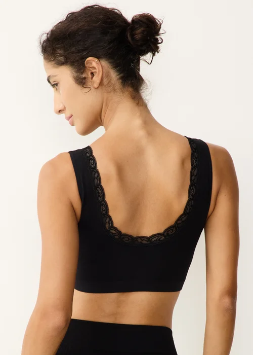 Black Seam Free Bralette - S Image 2