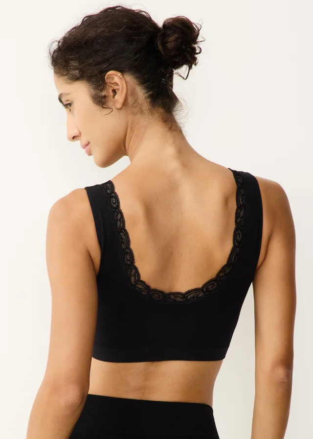 Black Seam Free Bralette