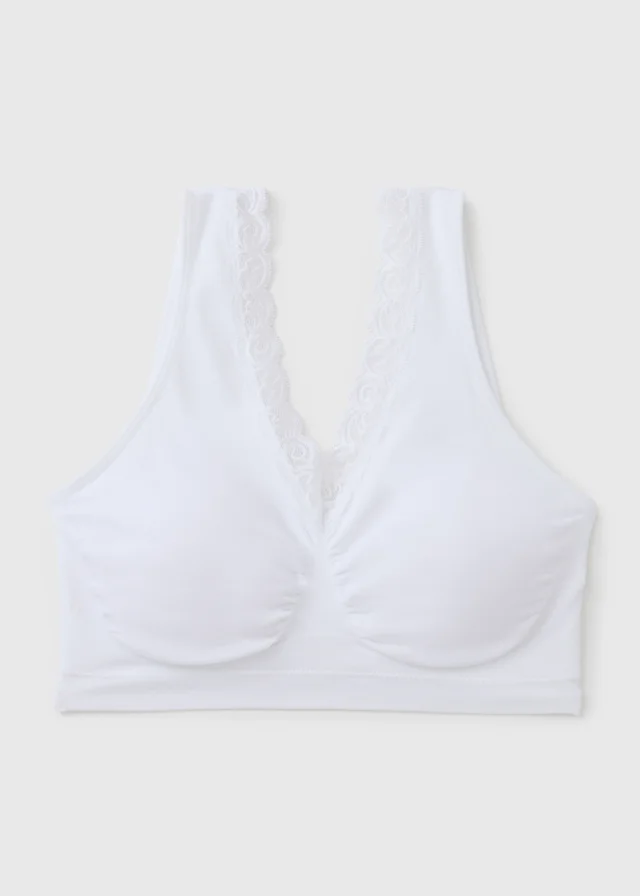 White Seam Free Bralette