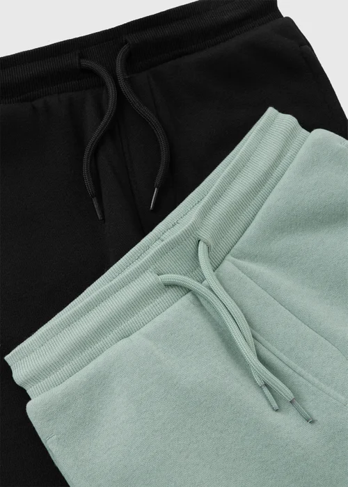2 Pack Boys Sage & Black Joggers (1-8yrs) - 1-1.5 Yrs Image 2
