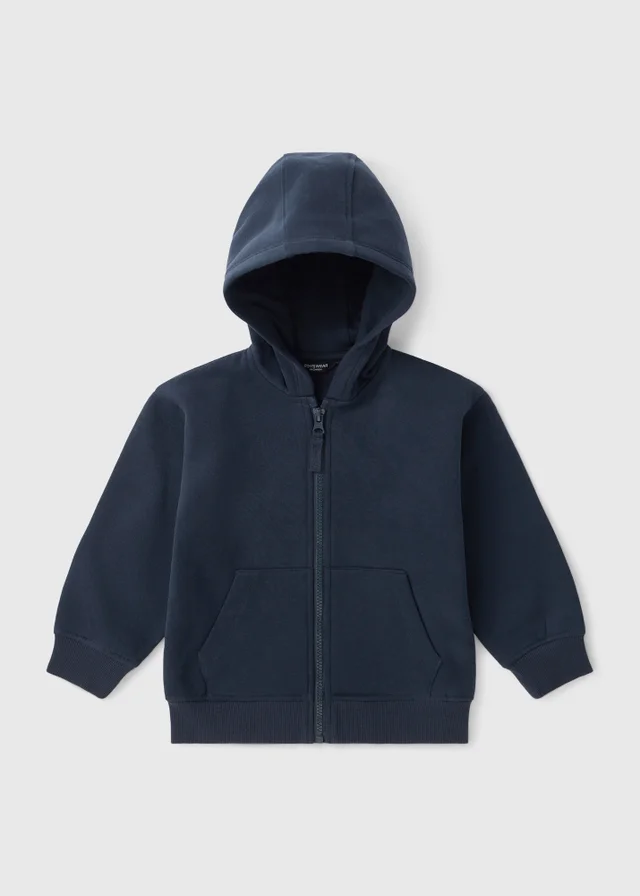 Boys Navy Zip Up Hoodie (1-8yrs)