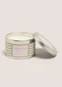 Pistachio Striped Tin Scented Candle Image 1