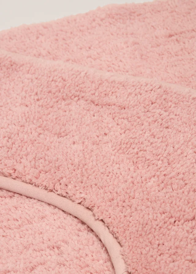 2 Pack Mauve Quick Dry Bath Mat Set
