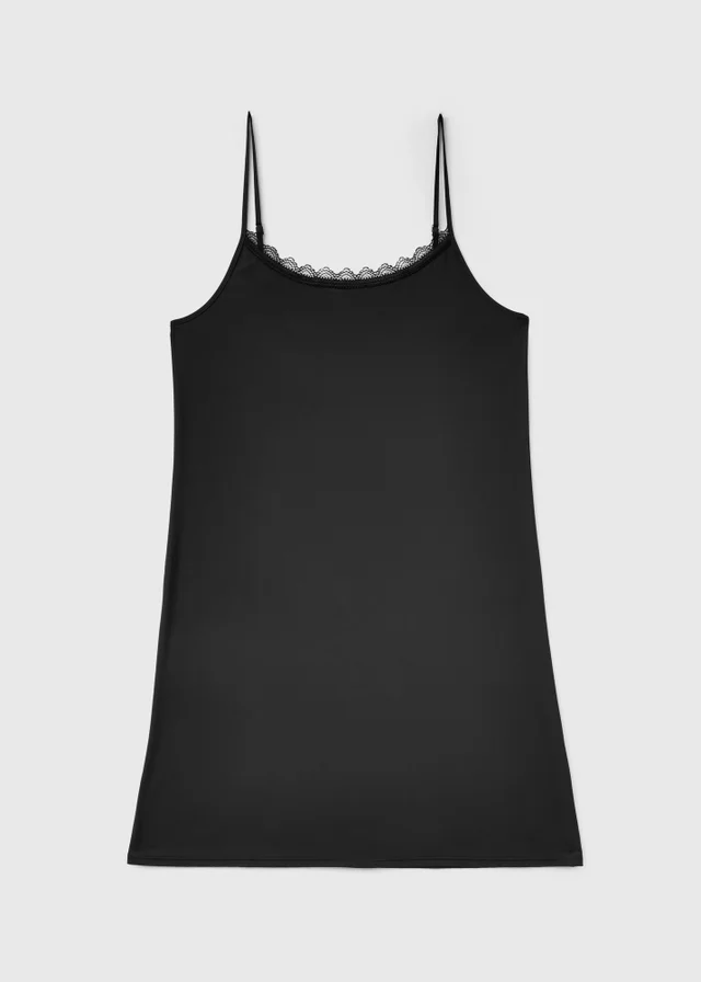 Black Lace Slip Dress