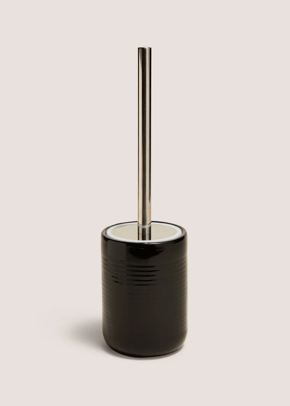 Black Ridged Toilet Brush Image 1