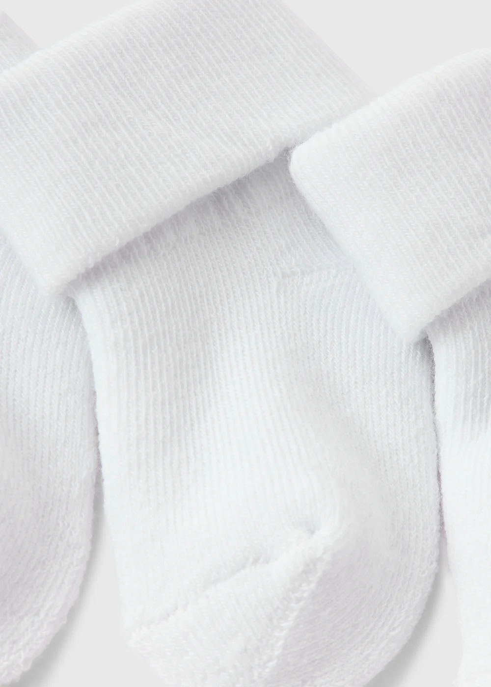 4 Pack Baby White Socks - Up to 1 Month Image 2