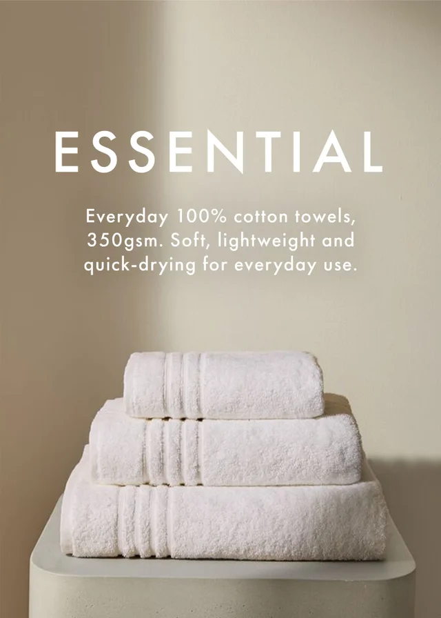 White Border Stitch Towel