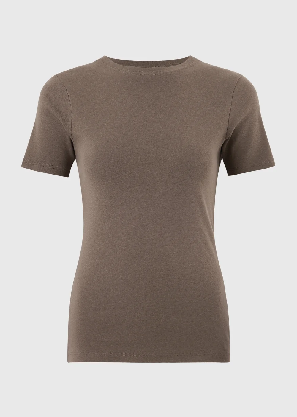 Mocha Fitted T-Shirt - 8 Image 1