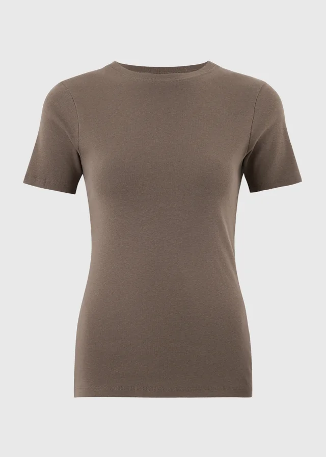 Mocha Fitted T-Shirt
