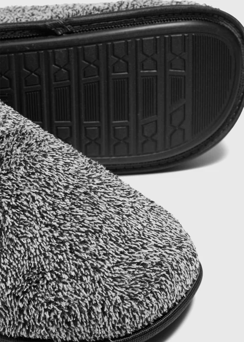 Charcoal Fluffy Slipper - Size 7 - 8 Image 2
