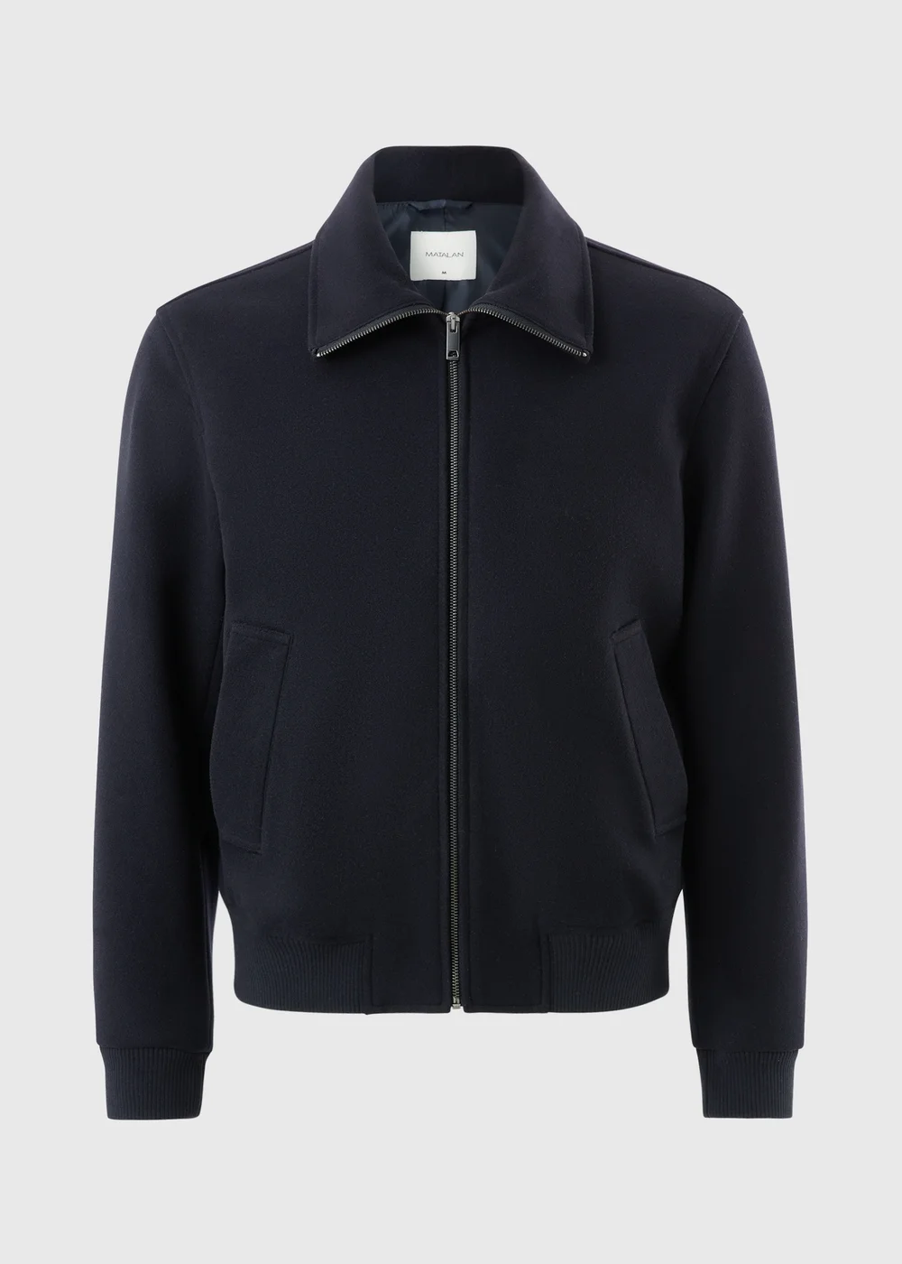 Navy Funnel Neck Bomber Jacket - XS Image 3