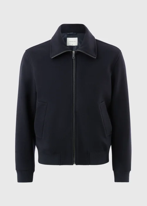 Navy Funnel Neck Bomber Jacket - XS Image 3