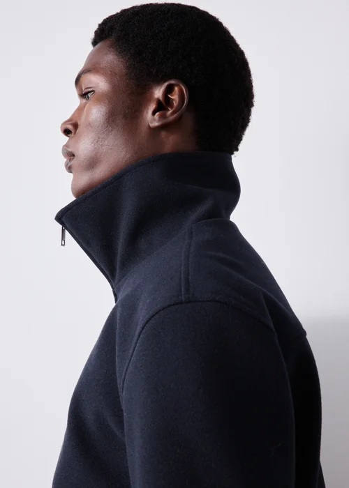 Navy Funnel Neck Bomber Jacket - XS Image 2