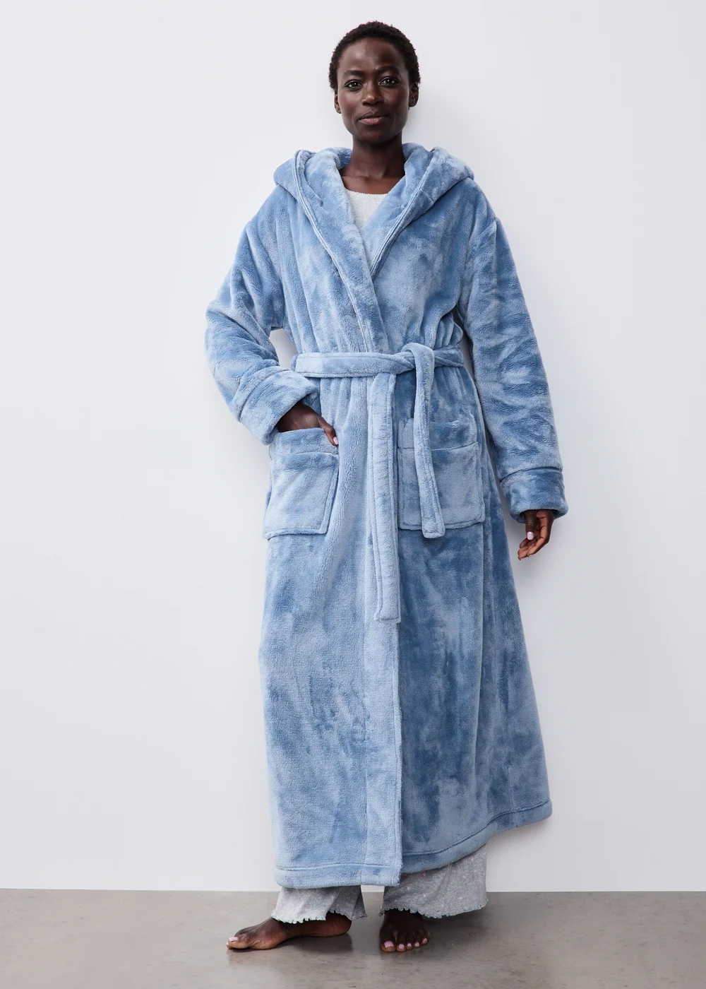 Light Blue Dressing Gown - M Image 1