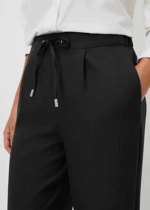 Black Wide Leg Snaffle Joggers - 8/L29 Image 3