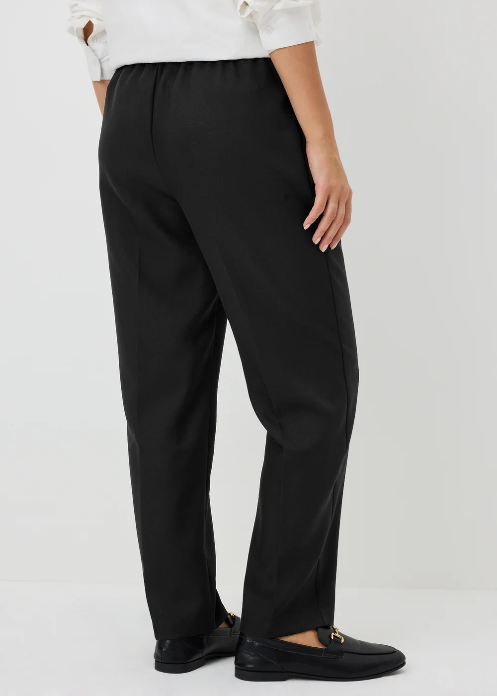 Black Wide Leg Snaffle Joggers - 8/L29 Image 2
