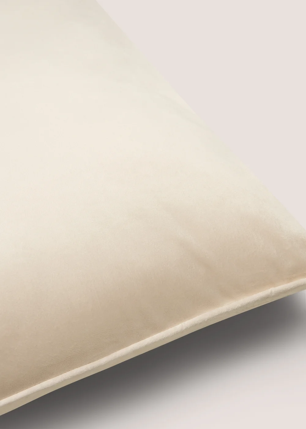 Taupe Velvet Piped Cushion Image 2