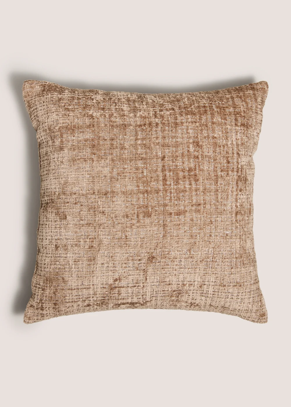 Taupe Textured Cushion Image 1