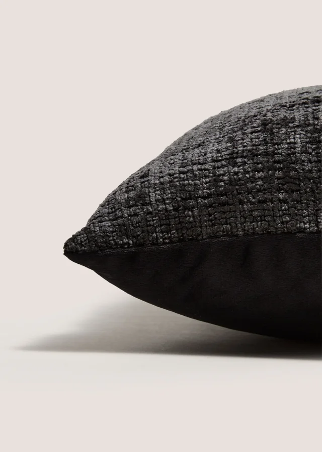 Black Textured Cushion