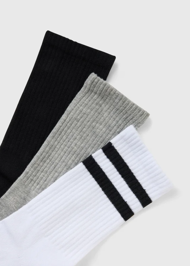 3 Pack Black Ankle Socks