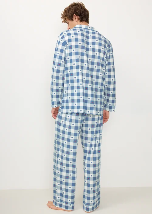 Alder Hey Adults Blue Check Button Up Pyjama Set - XS Image 5