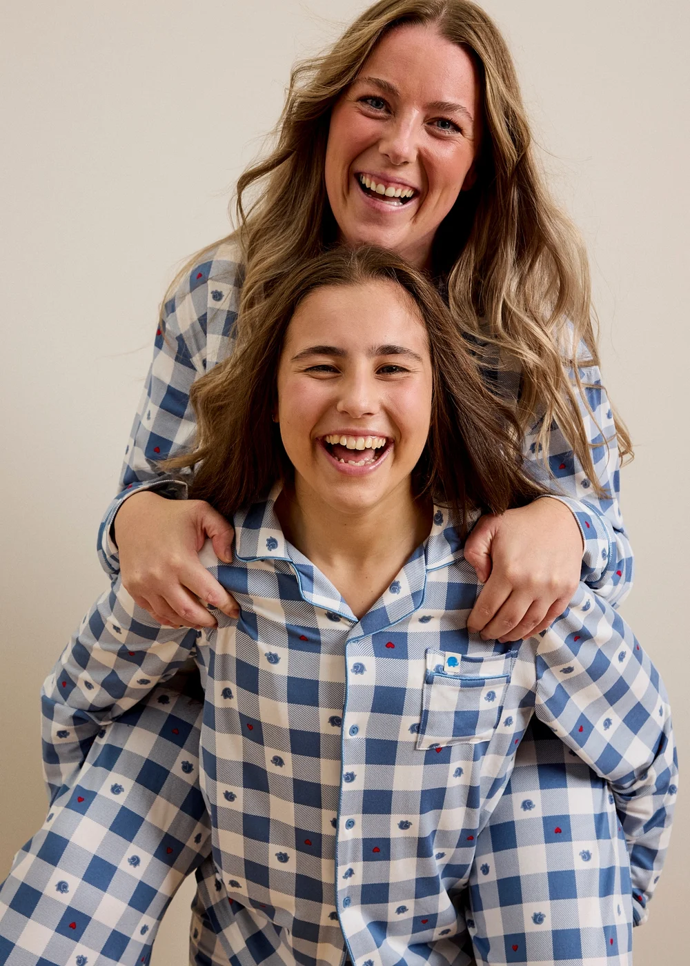 Alder Hey Adults Blue Check Button Up Pyjama Set - XS Image 2
