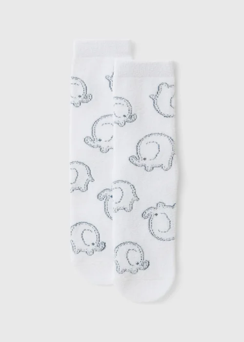 Alder Hey Kids White Cosy Socks (Younger 6-Older 6.5) - 6-8.5 Image 1