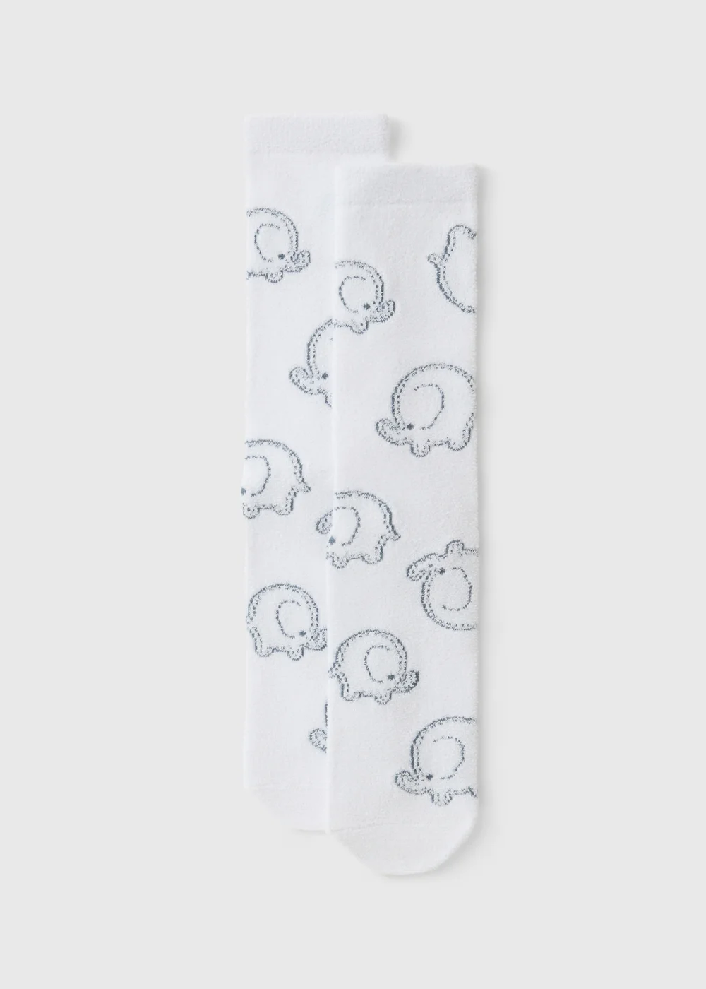 Alder Hey Adults White Cosy Socks - 9-12 Image 1