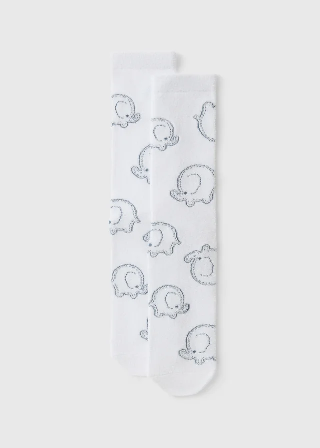 Alder Hey Adults White Cosy Socks
